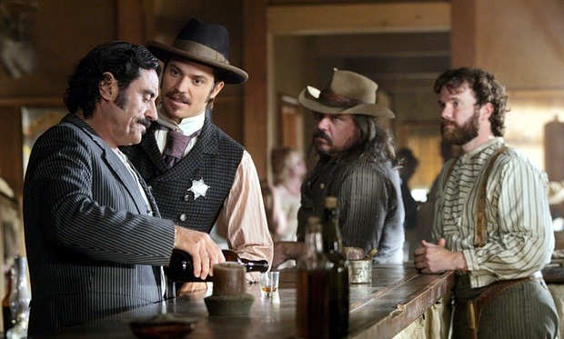  One more shot … Deadwood starring Ian McShane, Timothy Olyphant, W Earl Brown and Sean Bridgers. Photograph: HBO/Everett/Rex Features 